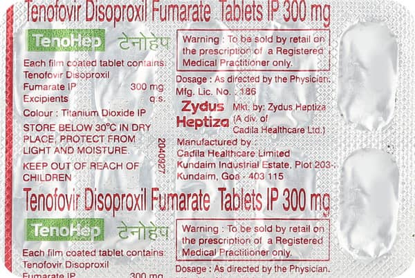टेनोहेप 300एमजी की स्ट्रिप 10 टैबलेट्स
