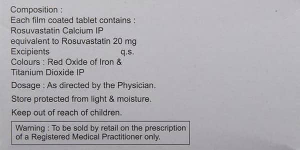 Consivas 20mg Strip Of 10 Tablets