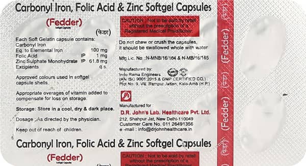 Fedder Strip Of 10 Capsules