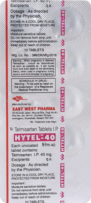 Hytel 40mg Strip Of 10 Tablets