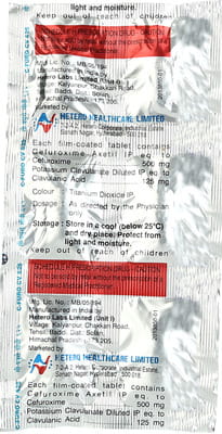 C Furo Cv 625mg Strip Of 6 Tablets