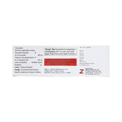 Jonclav 625mg Strip Of 10 Tablets