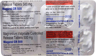 Magprol Cr 500mg Strip Of 10 Tablets