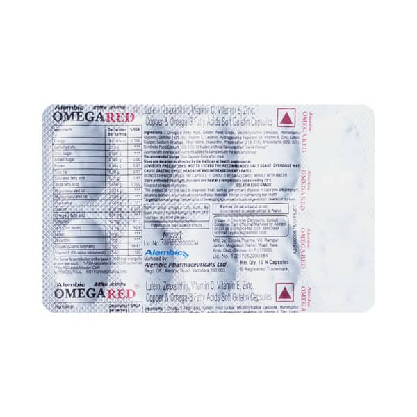 Omegared Strip Of 10 Capsules