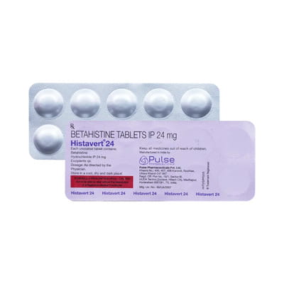 Histavert 24mg Strip Of 15 Tablets