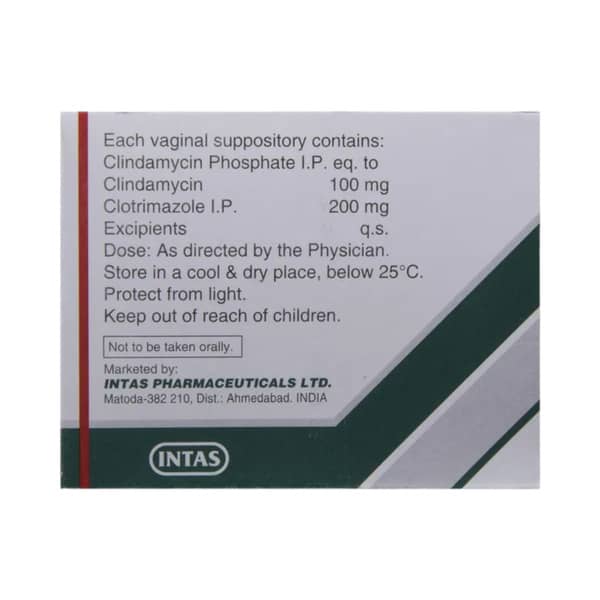 Clintas Cl Strip Of 3 Vaginal Suppositories