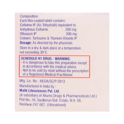 Zifexim Strip Of 10 Tablets