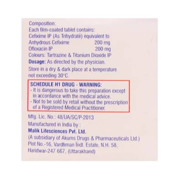 Zifexim Strip Of 10 Tablets