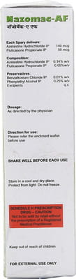 Nazomac Af Bottle Of 12ml Nasal Spray