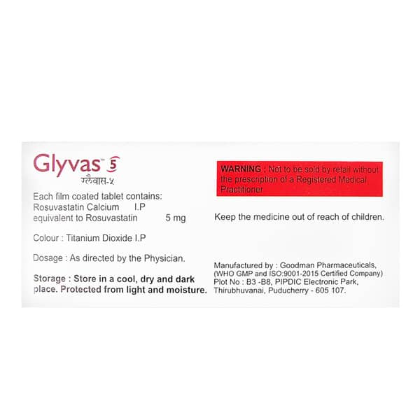 Glyvas 5mg Strip Of 10 Tablets