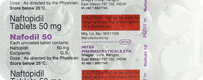 Nafodil 50mg Strip Of 10 Tablets