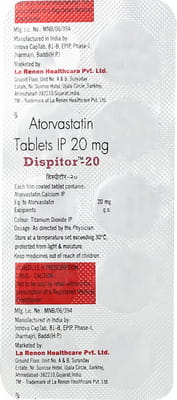 Dispitor 20mg Strip Of 10 Tablets