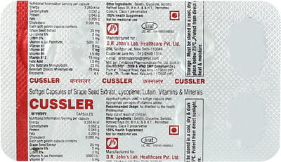 Cussler Strip Of 10 Capsules