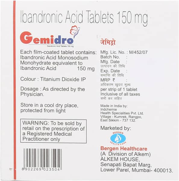 Gemidro 150mg Strip Of 1 Tablet