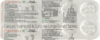 Corcium K2 Strip Of 10 Tablets
