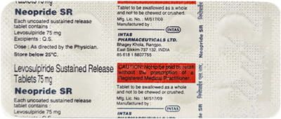 Neopride Sr 75mg Strip Of 10 Tablets