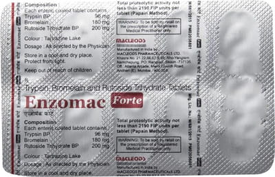 Enzomac Forte Strip Of 10 Tablets