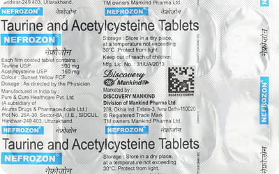 नेफ्रोज़ोन 10 टैबलेट्स की स्ट्रिप