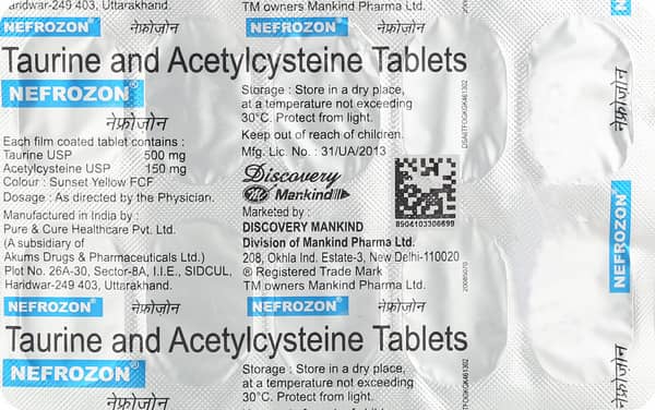 नेफरोज़ोन की स्ट्रिप 10 टैबलेट्स