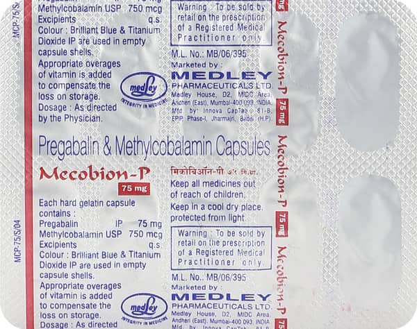 Mecobion P 75Mg Strip Of 10 Capsules