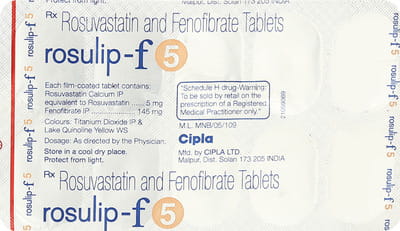 Rosulip F 5mg Strip Of 10 Tablets