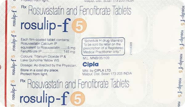 Rosulip F 5mg Strip Of 10 Tablets
