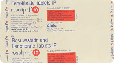 Rosulip F 10mg Strip Of 10 Tablets