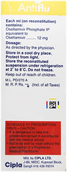 Antiflu Bottle Of 75ml Suspension