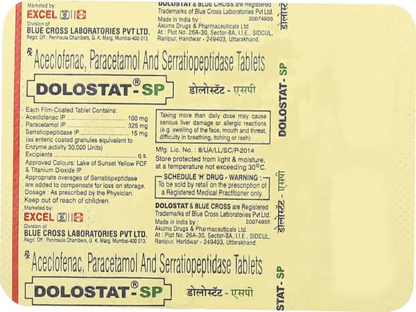 डोलोस्टैट-एसपी टैबलेट