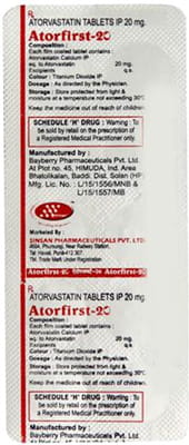 Atorfirst 20mg Strip Of 10 Tablets