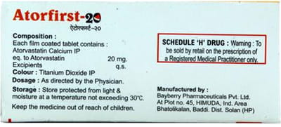 Atorfirst 20mg Strip Of 10 Tablets