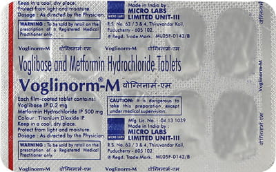 Voglinorm M 0.2mg Strip Of 10 Tablets