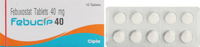 Febucip 40mg Strip Of 10 Tablets