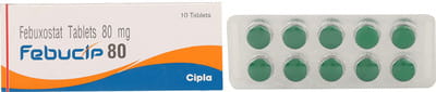 Febucip 80mg Strip Of 10 Tablets