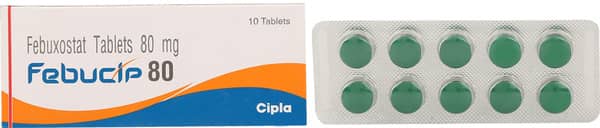Febucip 80mg Strip Of 10 Tablets