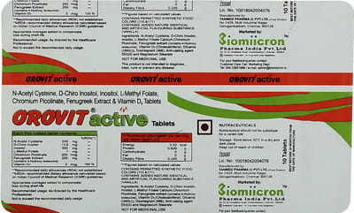 Orovit Active Strip Of 10 Tablets