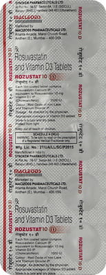 Rozustat D 10mg Strip Of 10 Tablets