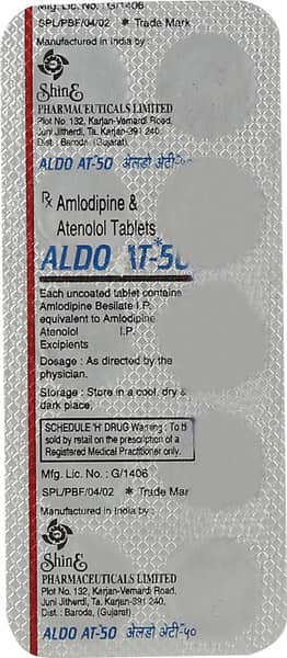 Aldo At 50mg Strip Of 10 Tablets