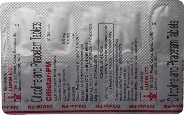Citistar Pm Strip Of 10 Tablets