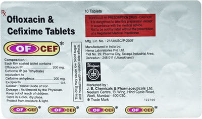 Ofcef Strip Of 10 Tablets