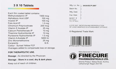 Mynerve Plus Strip Of 10 Tablets