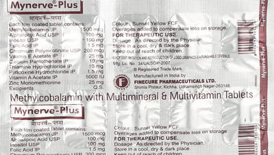 Mynerve Plus Strip Of 10 Tablets