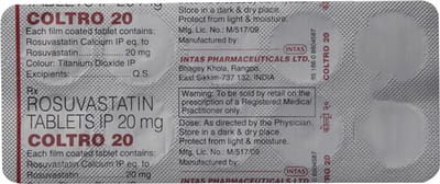 Coltro 20mg Strip Of 10 Tablets