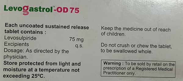 Levogastrol Od 75mg Strip Of 10 Tablets