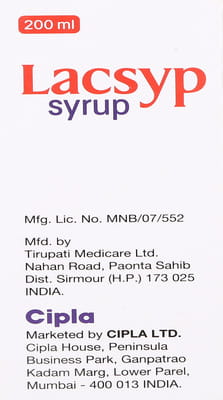 Lacsyp Bottle Of 200ml Syrup