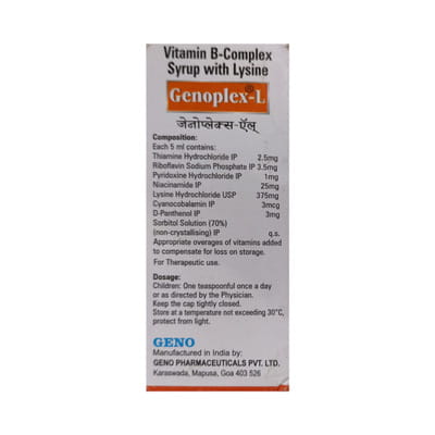 Genoplex L Bottle Of 60ml Syrup