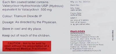 Valamac 500mg Strip Of 3 Tablets