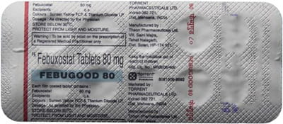 Febugood 80mg Strip Of 10 Tablets