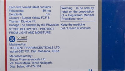 Febugood 80mg Strip Of 10 Tablets