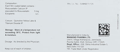 Lipirose 5mg Strip Of 10 Tablets